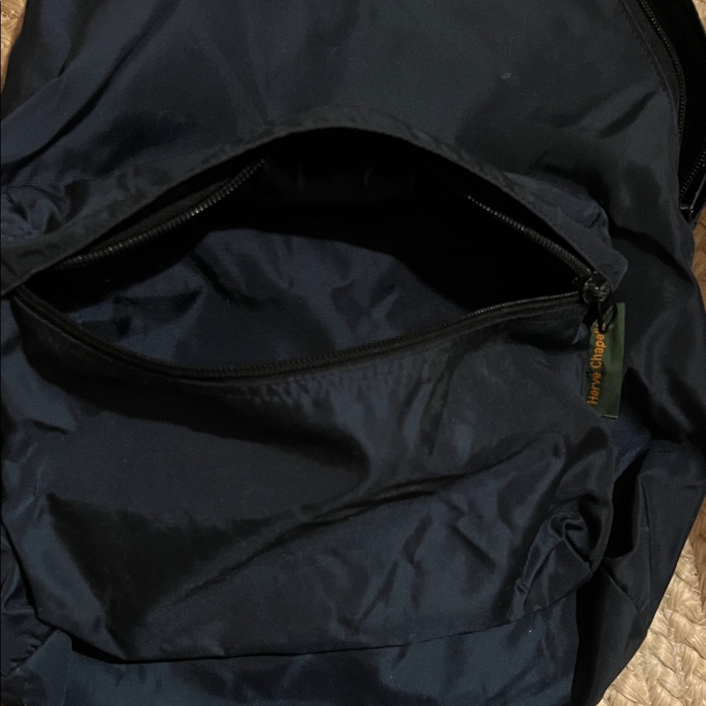 Herve Chapelier navy blue nylon backpack - Picture 6 of 6